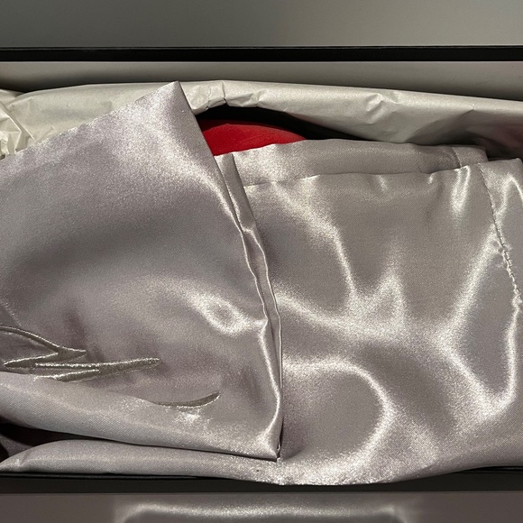 Giuseppe Zanotti Red Suede Pumps Block Heels - Picture 8 of 11